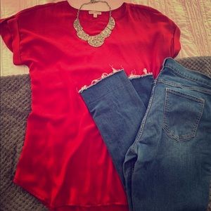 Beautiful XL red blouse